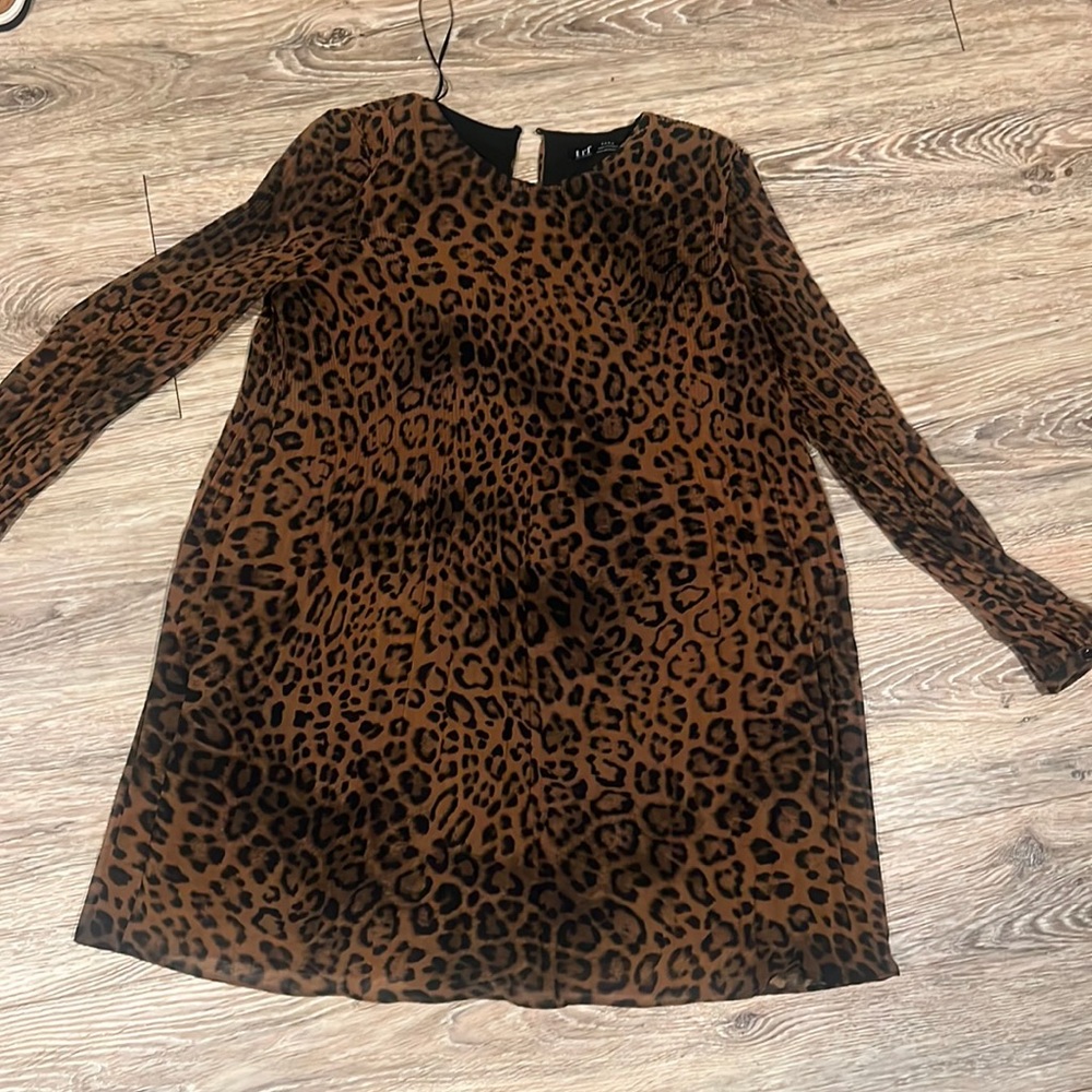 Zara leopard print mini dress